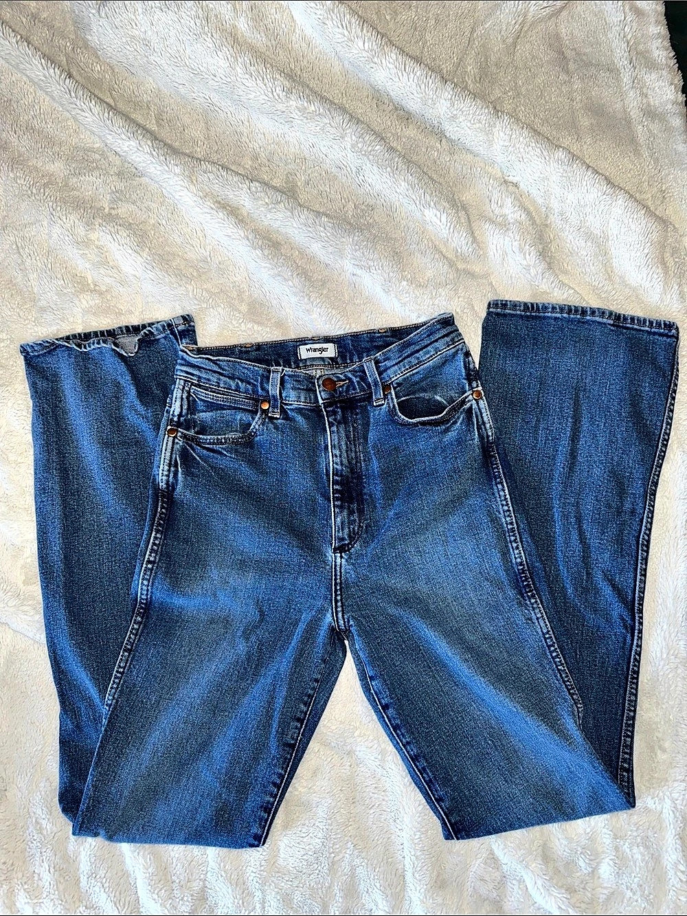 Wrangler WestWard Mid Rise Bootcut Jeans Blue
